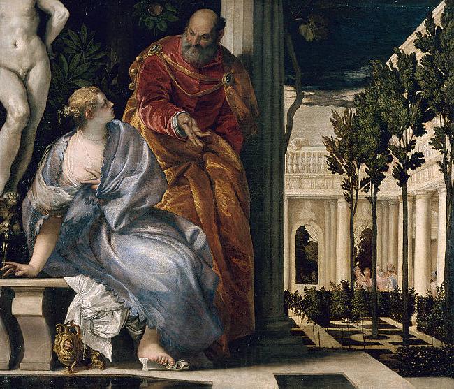 Paolo Veronese Bathsheba at Bath, Paolo Veronese Spain oil painting art